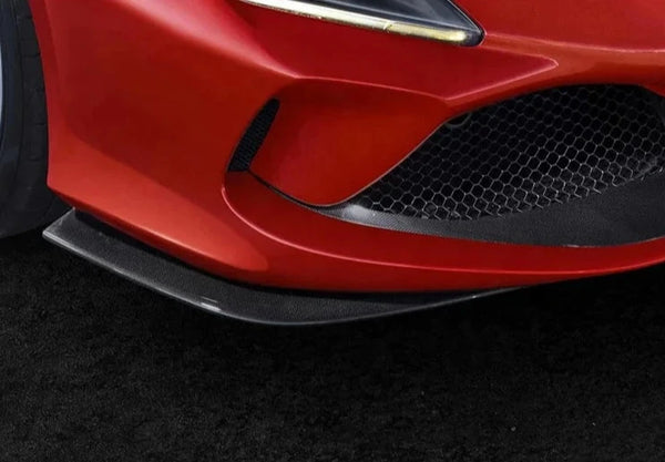 OEM Style Carbon Fiber Side Front Splitter - Ferrari F8 Tributo