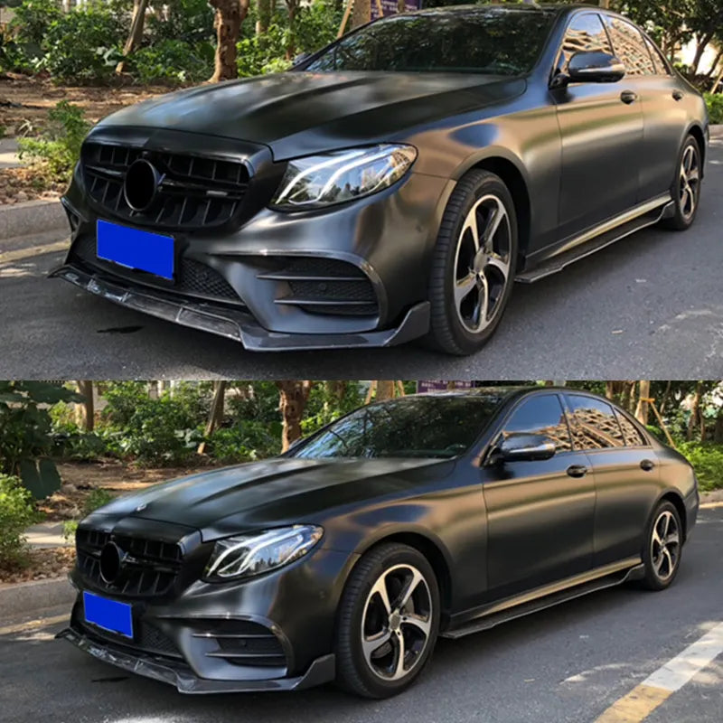 Carbon Fiber BRBS Style Front Splitter lip -  Mercedes Benz W213 E Cclass E63 E43 E400 Sport 2016-2020 W213