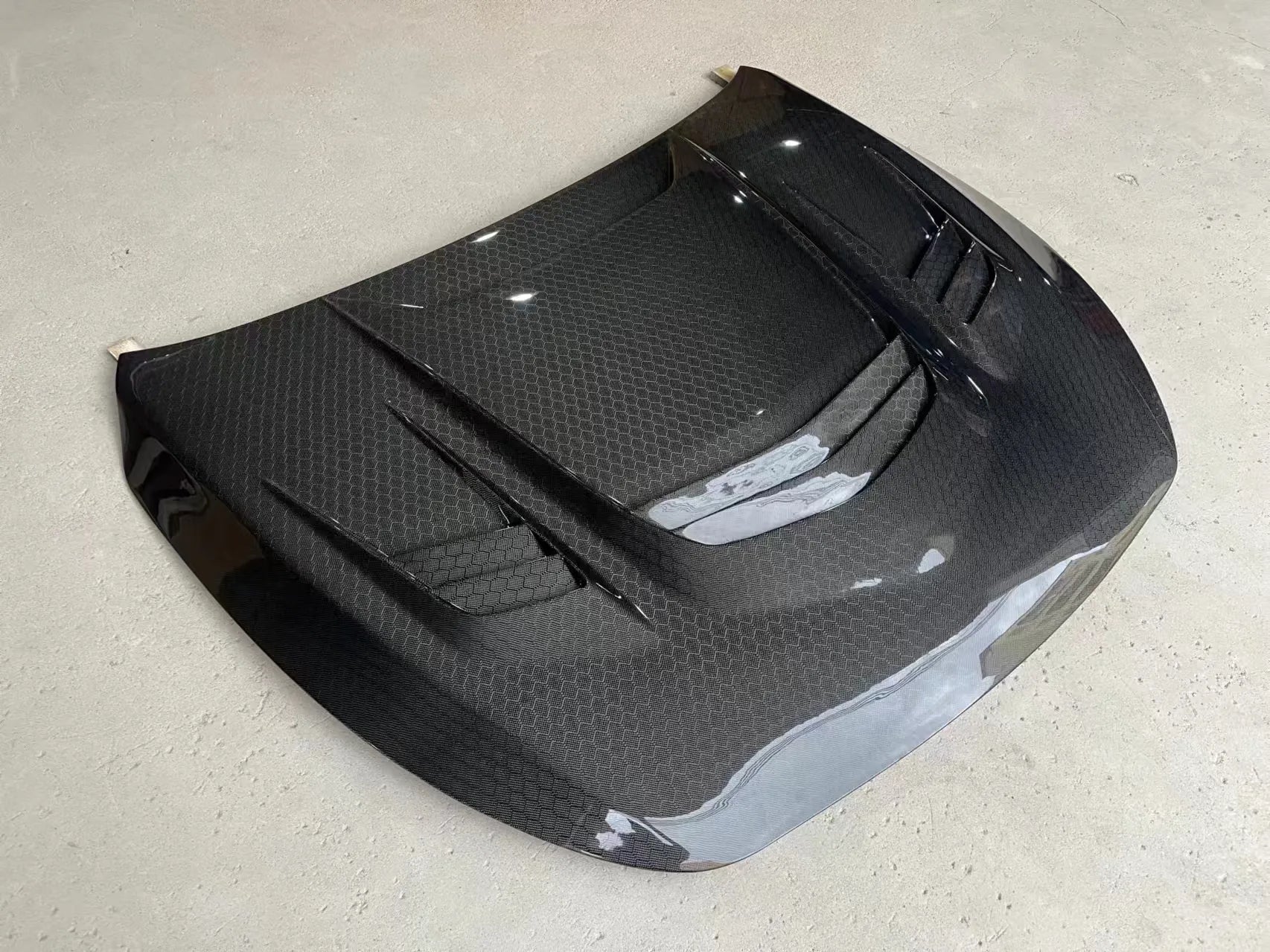 Carbon Fiber Front Engine Vented Hood - Infiniti Q60 Q60S CV37