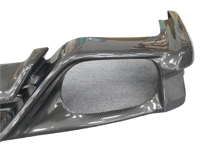 TS-Style Carbon Fiber Rear Diffuser W/BrakeLight - Nissan GTR R35