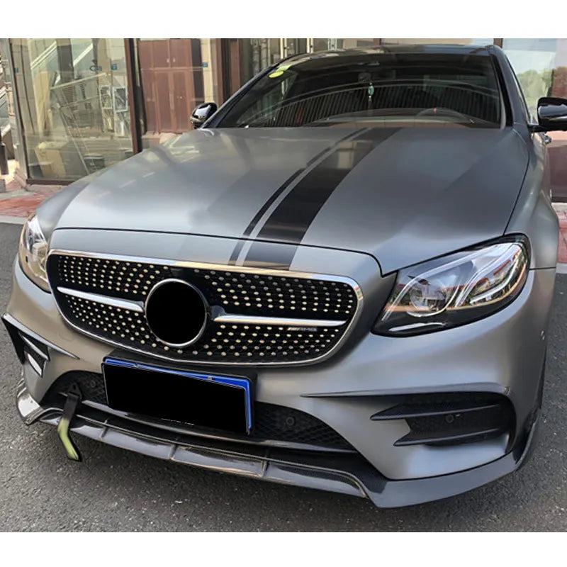 Carbon Fiber BRBS Style Front Splitter lip -  Mercedes Benz W213 E Cclass E63 E43 E400 Sport 2016-2020 W213