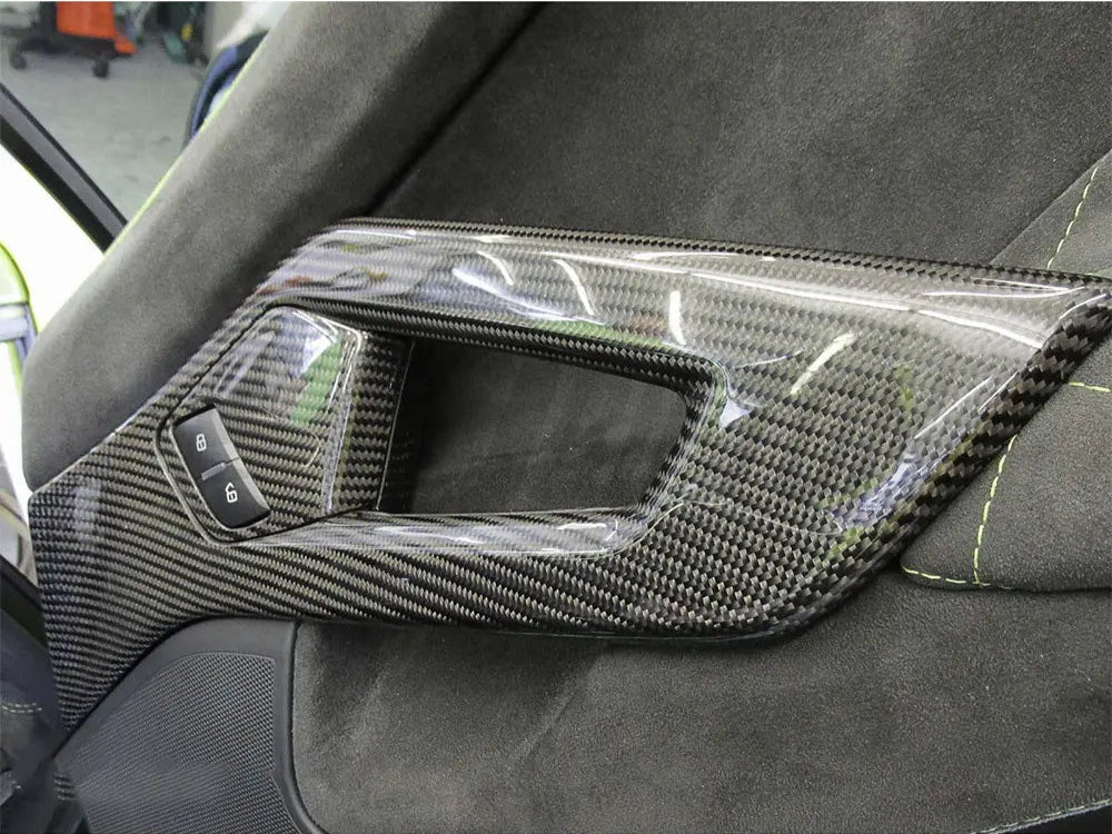 Carbon Fiber Interior Pull Car Door Handle Cover Trim - Lamborghini Aventador Lp700