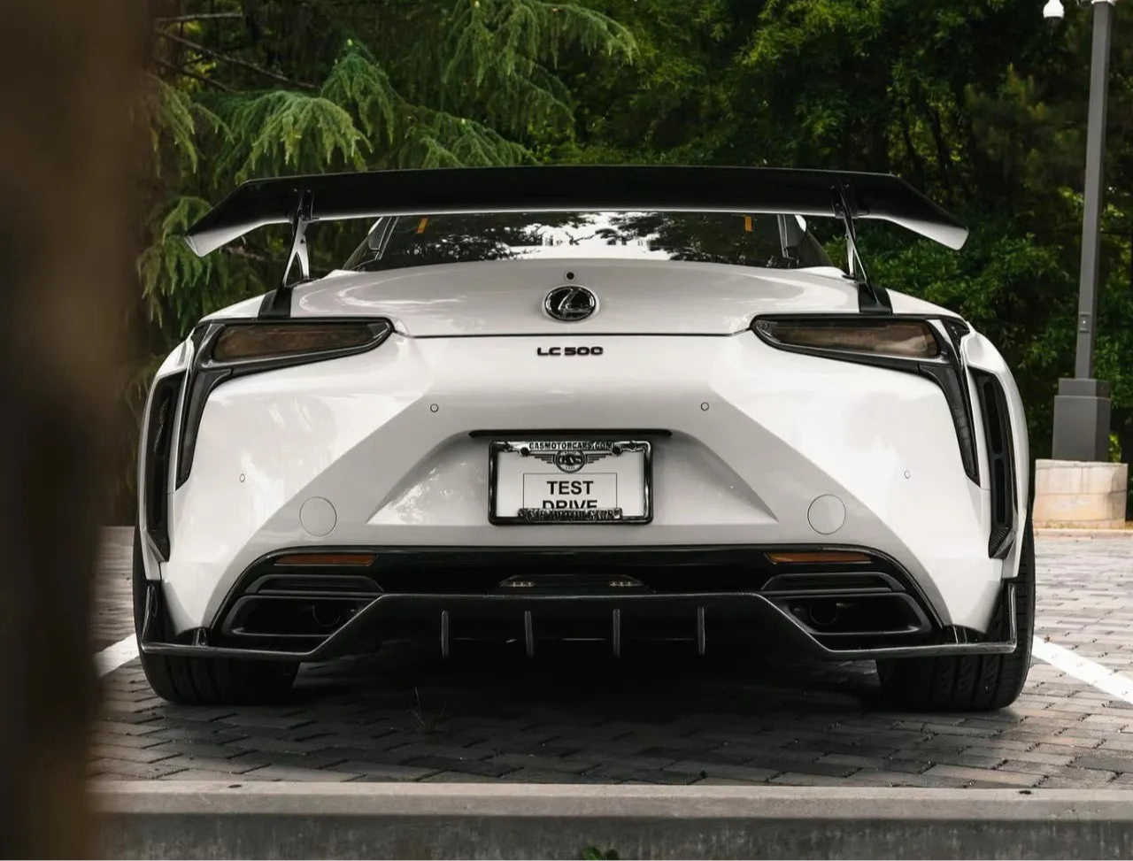 Carbon Fiber V Style Rear Spoiler Wing - Lexus LC500 LC500H