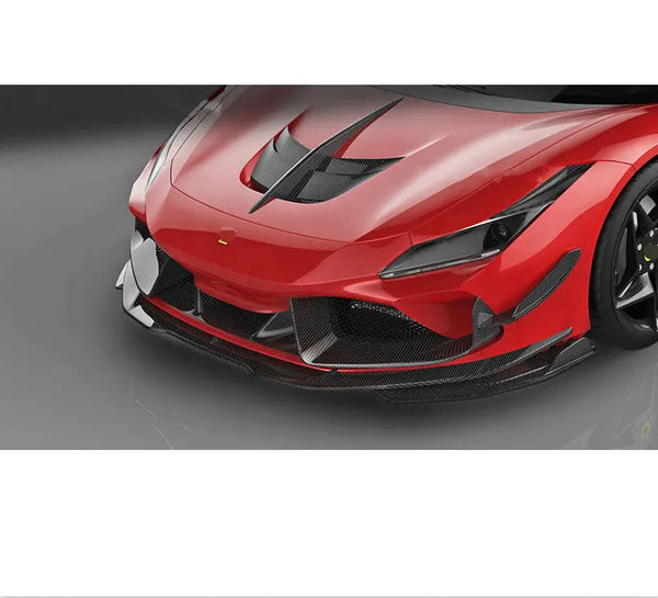 Carbon Fiber Front Splitter Lip - Ferrari F8 Tributo/Spider