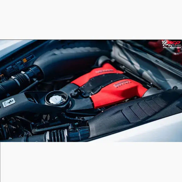 Dry Carbon Fiber Engine Bay Compartment - Ferrari F8