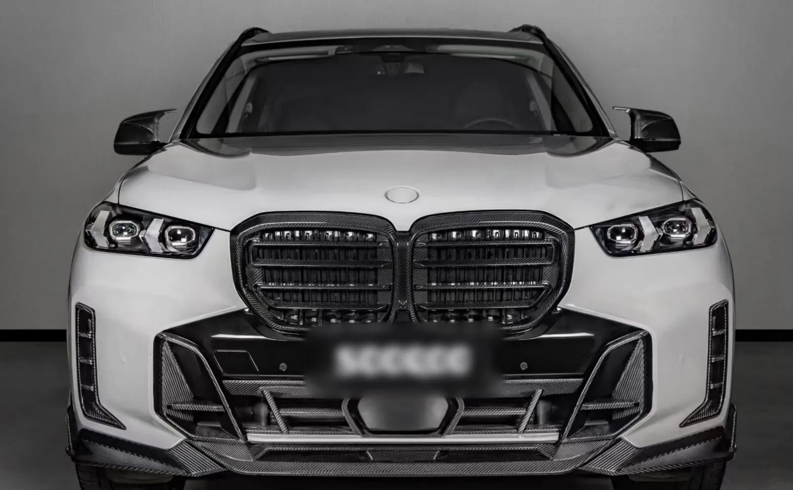 SQ Style Carbon Fiber Front Lip - BMW X5 G05 LCI M Sport