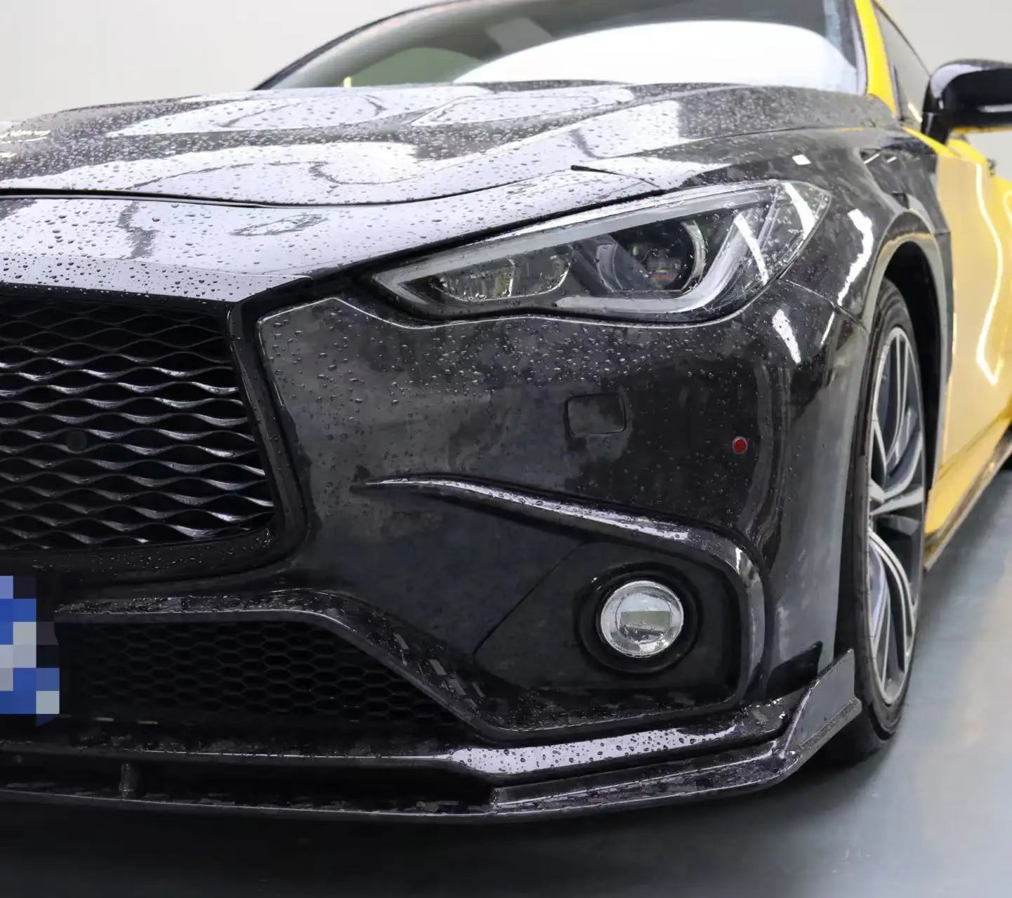 Carbon Fiber Fiber Front Bumper - Infiniti Q60