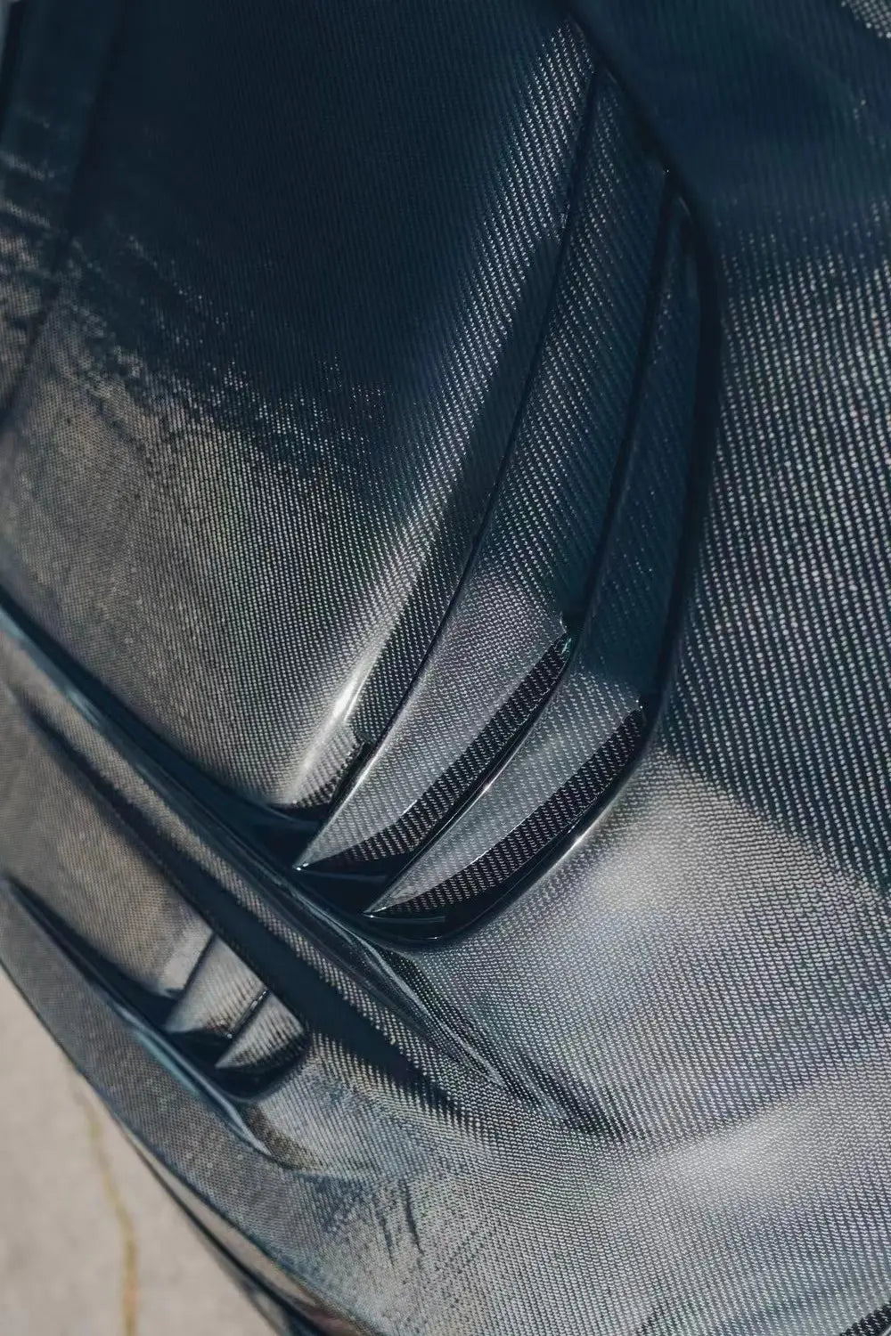 Vented Carbon Fiber Engine Hood - Infiniti Q50