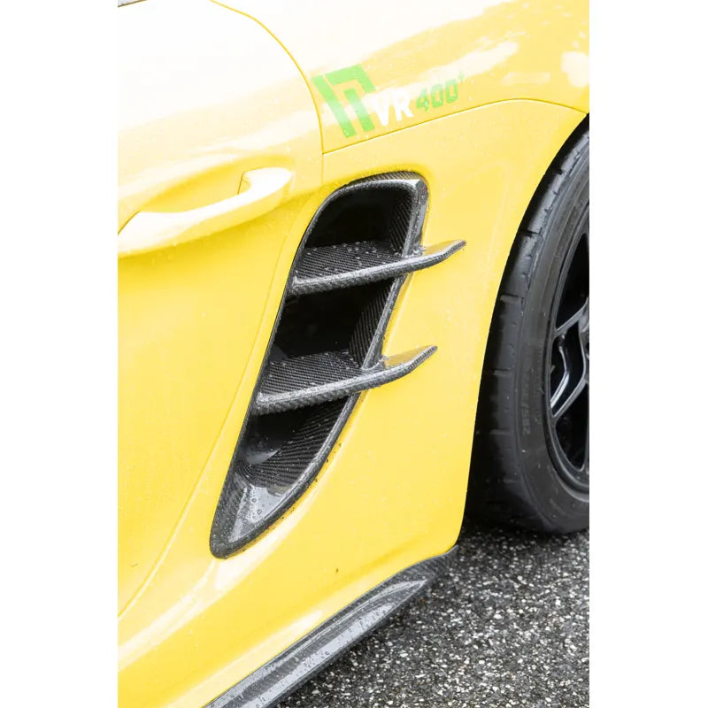 Pre-preg Carbon Fiber Side Skirt - Porsche 718 Cayman / Boxster / GTS / GT4 / Spyder