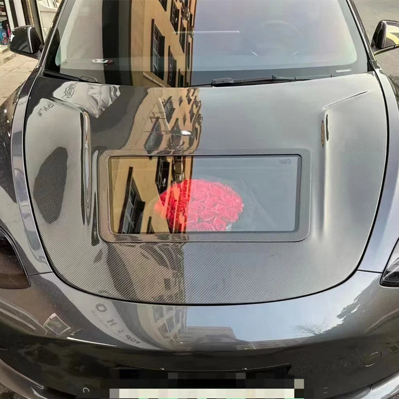 Carbon Fiber Hood W/ window - Tesla Model 3