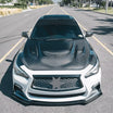 Vented Carbon Fiber Engine Hood - Infiniti Q50