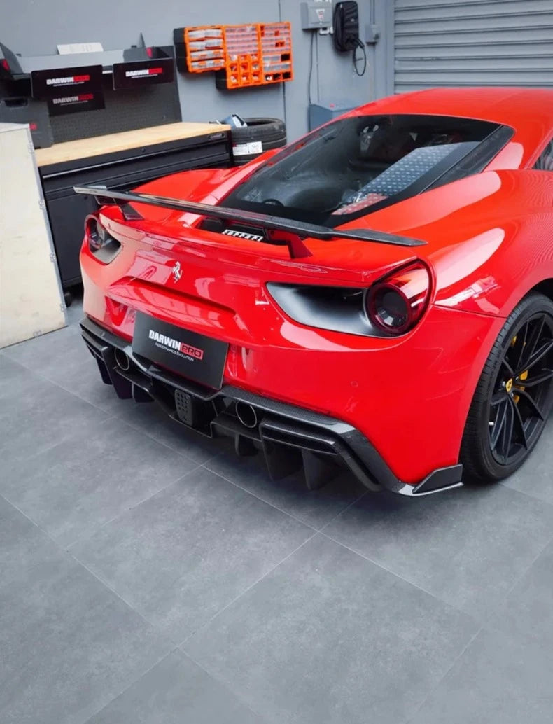 Performance Carbon Fiber Rear Wing - Ferrari 488 GTB