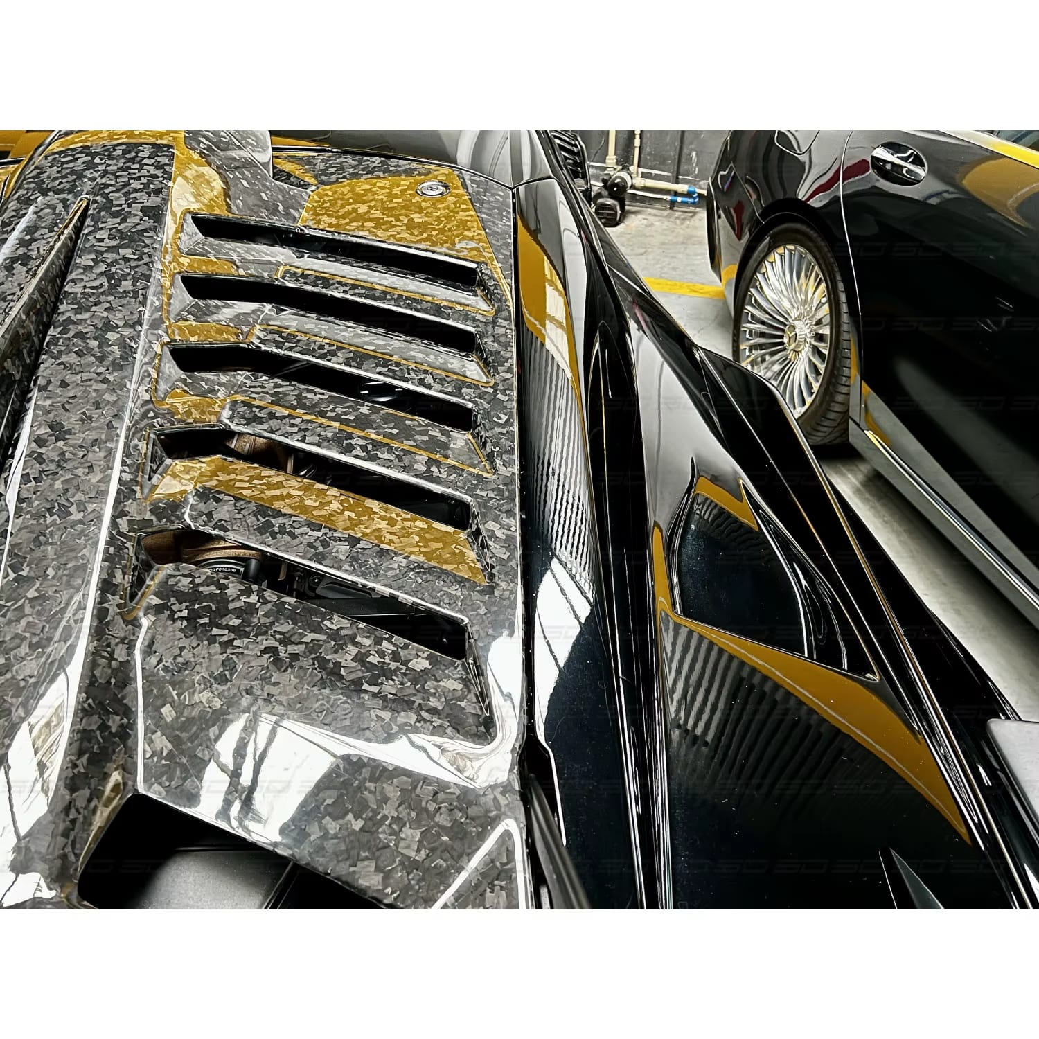 Carbon Fiber STO Style Rear Engine Hood Cover - Lamborghini Huracan LP580/LP610/EVO