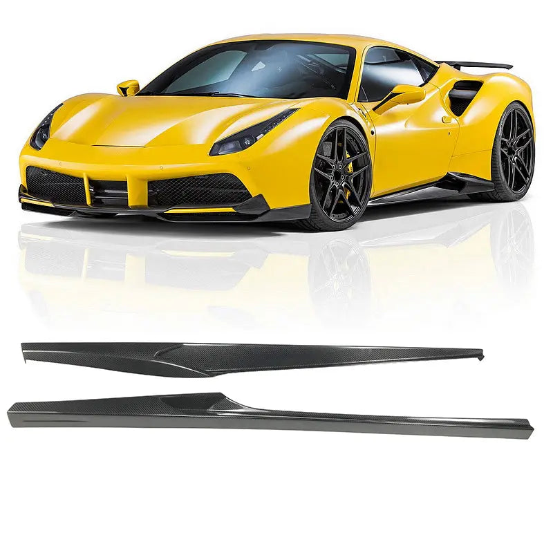 488 Carbon Side Skirt N Style For Ferrari 488