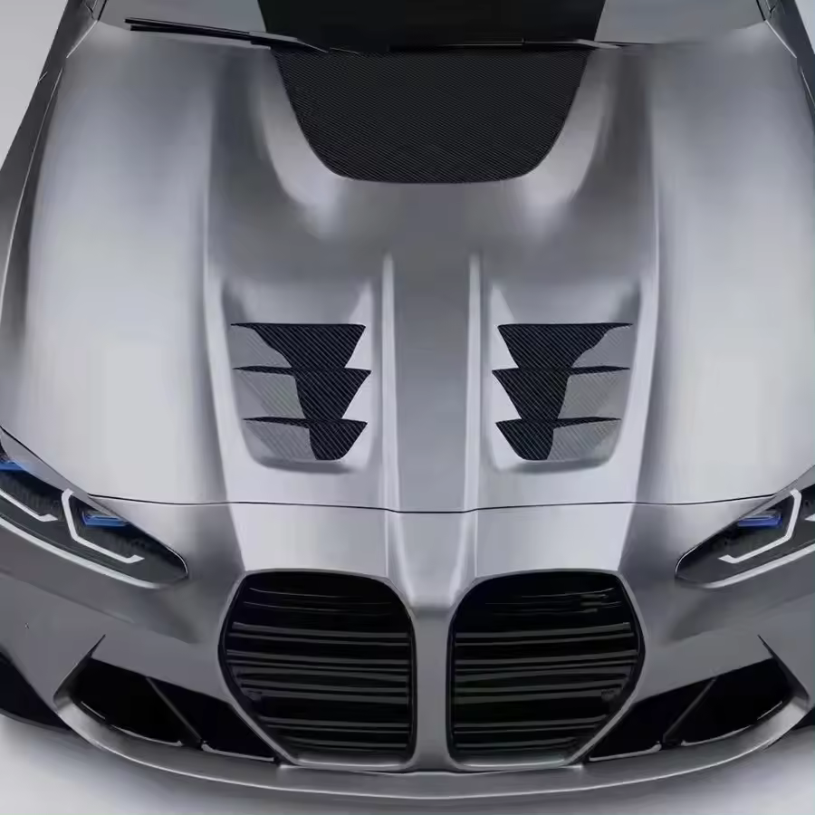 Vented Carbon Fiber Hood W/ Hood Scoop - BMW G80 M3 & G82 / G83 M4