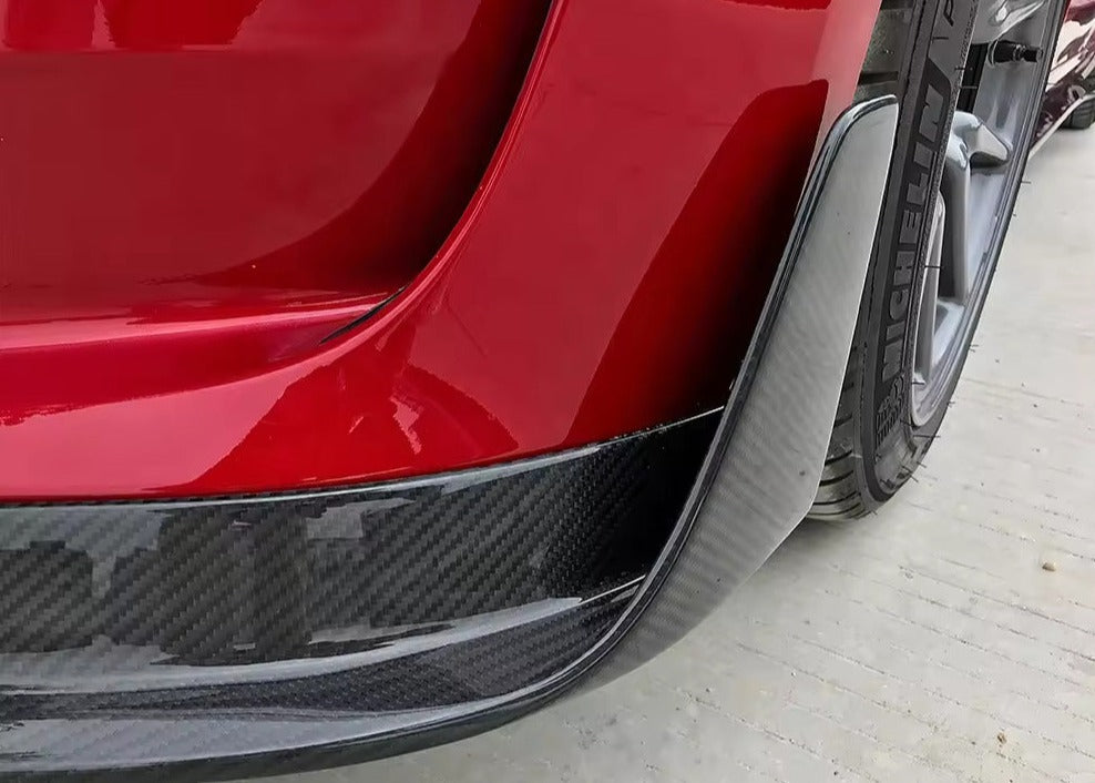 V Style Carbon Fiber Front Lip - Tesla Model 3