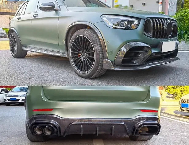 Carbon Fiber B Style Aerodynamic Body Kit - Mercedes-Benz GLC63 SUV 2018-2022