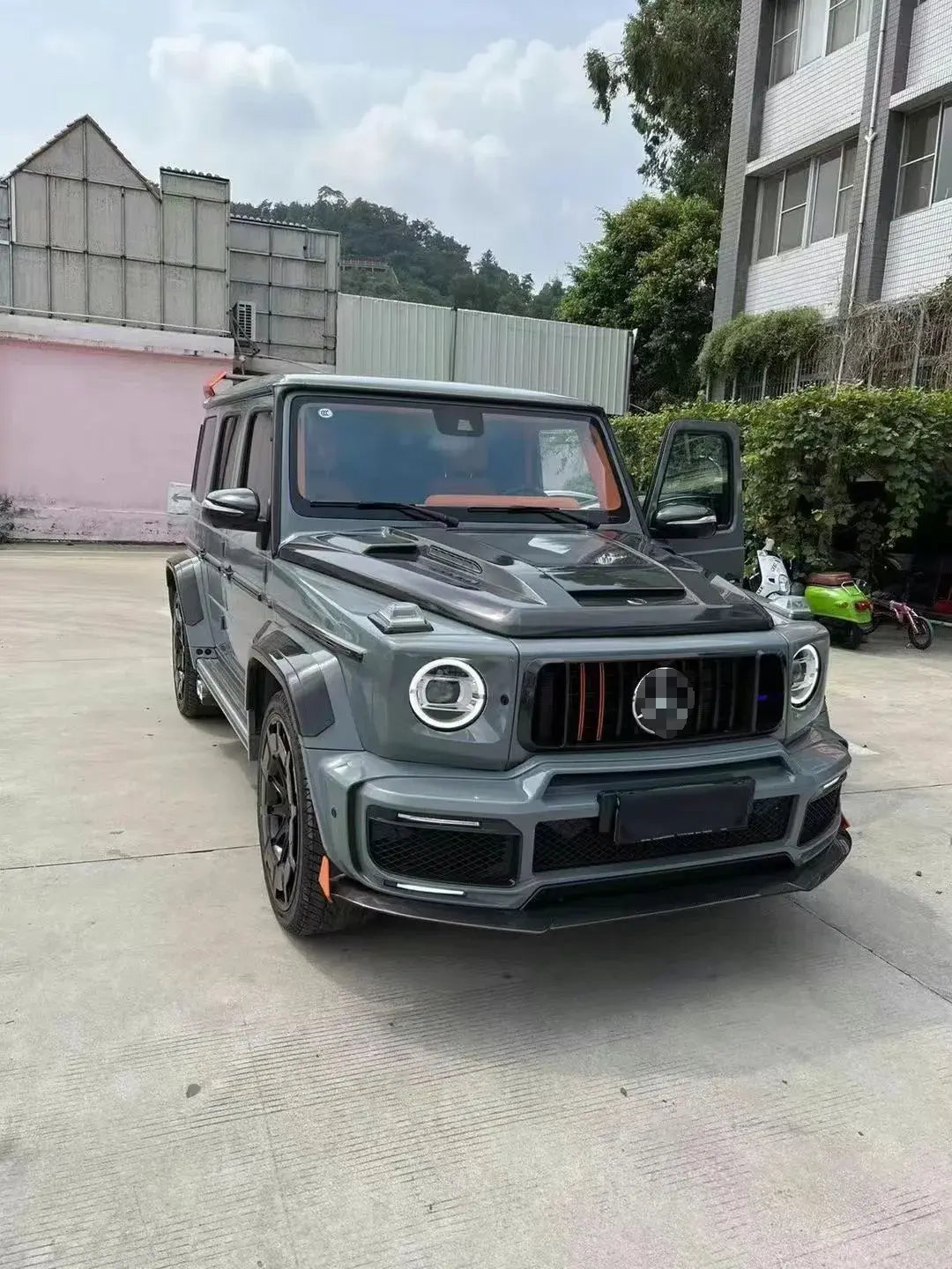 Full B900 Rocket Style Dry Carbon Fiber Body Kit Conversion upgrade - Mercedes-benz G-class G63 W464