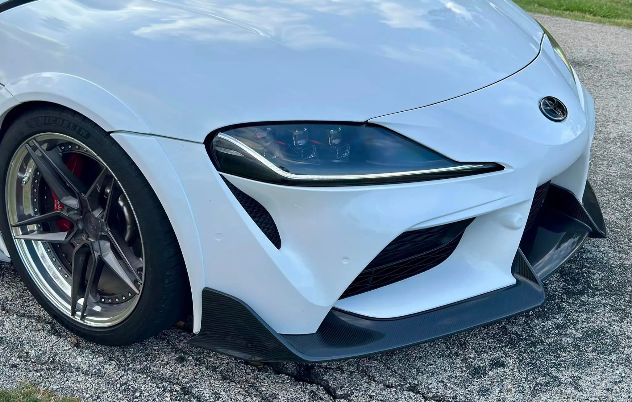 AD Style Carbon Fiber Front Lip - Toyota Supra A90 A91 Mk5