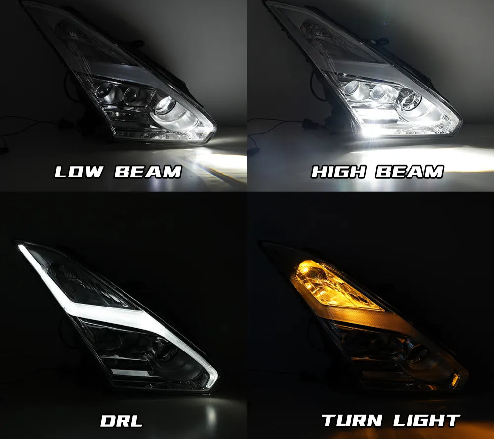 2009-2022 Nissan R35 GTR LED DRL OEm Style Headlights(Upgrade 09-16 to 17+)