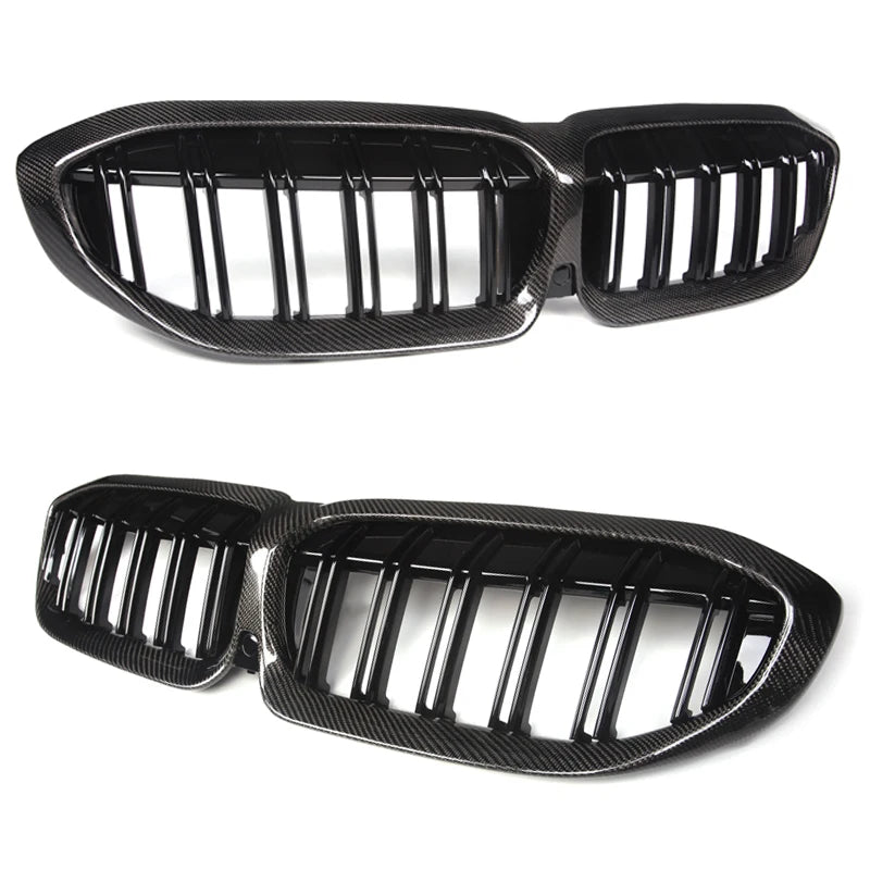 Carbon Fiber Dual Slat Front Grilles BMW G20 / G28 3 Series