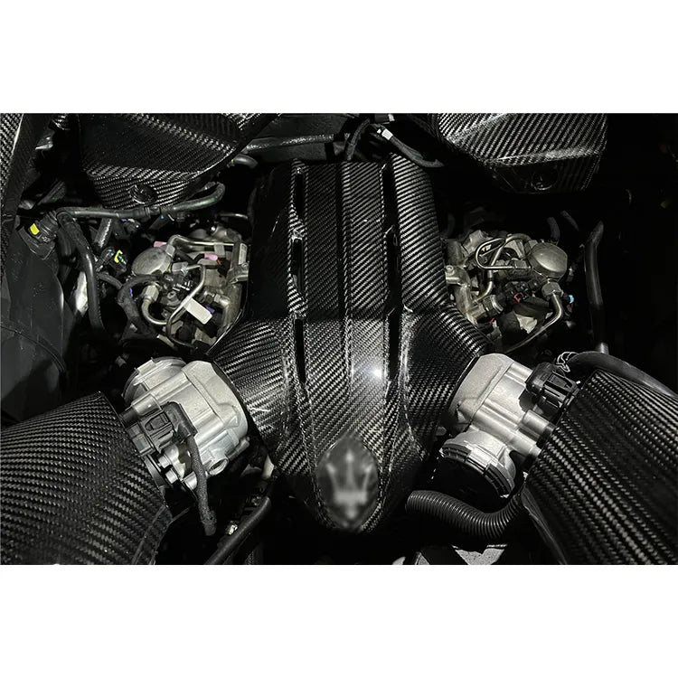 Complete Full Dry Carbon Fiber Engine Bay Kit - Maserati MC20