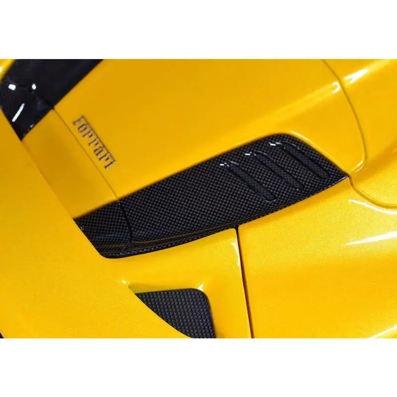 Dry Carbon Fiber Engine Cover Vents Rear Hood Bonnet Air Intake Vent  - Ferrari F8 Spider