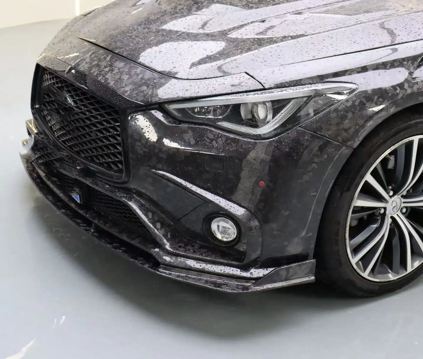 Carbon Fiber Fiber Front Bumper - Infiniti Q60