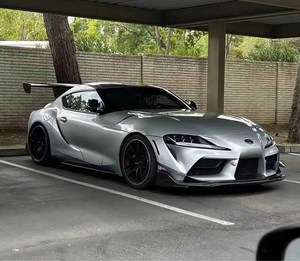 Carbon Fiber V Style Front Splitter Lip - Toyota Supra A90 MK5