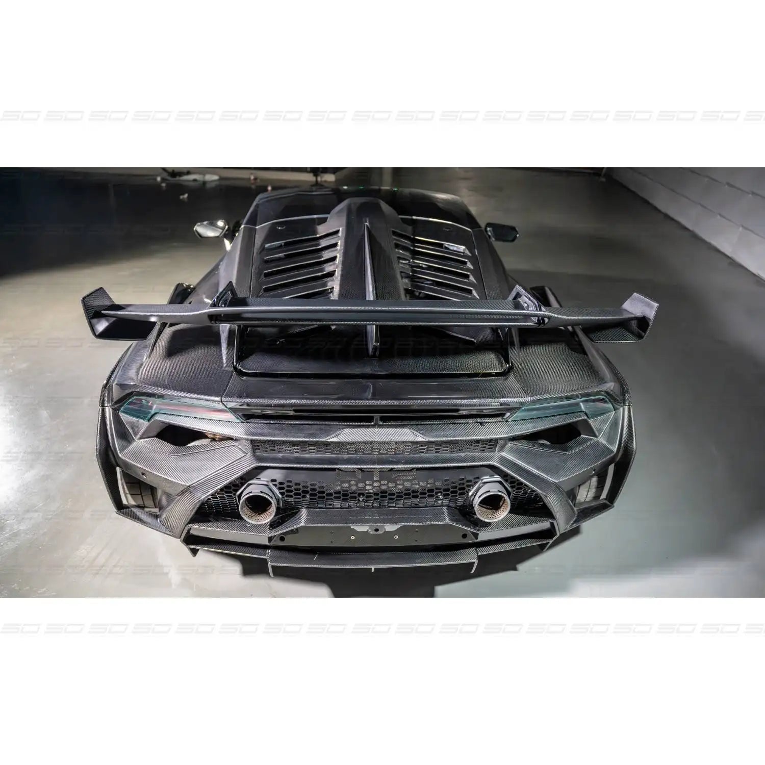 Carbon Fiber STO Style Rear Engine Hood Cover - Lamborghini Huracan LP580/LP610/EVO