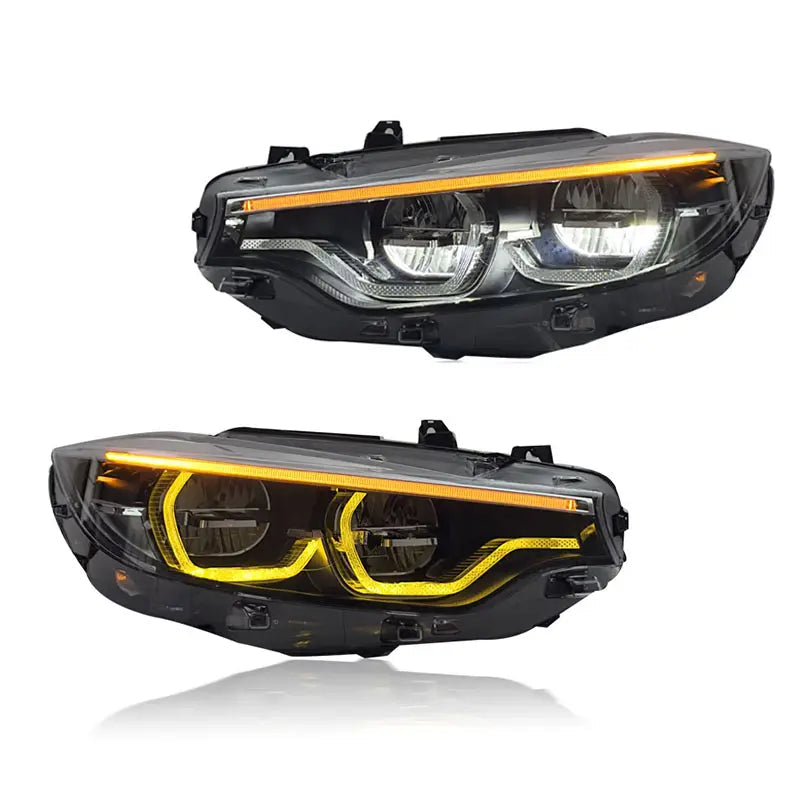 F8X Yellow/White Switchable IKON V2 Headlights - F80 M3 F82 F83 M4