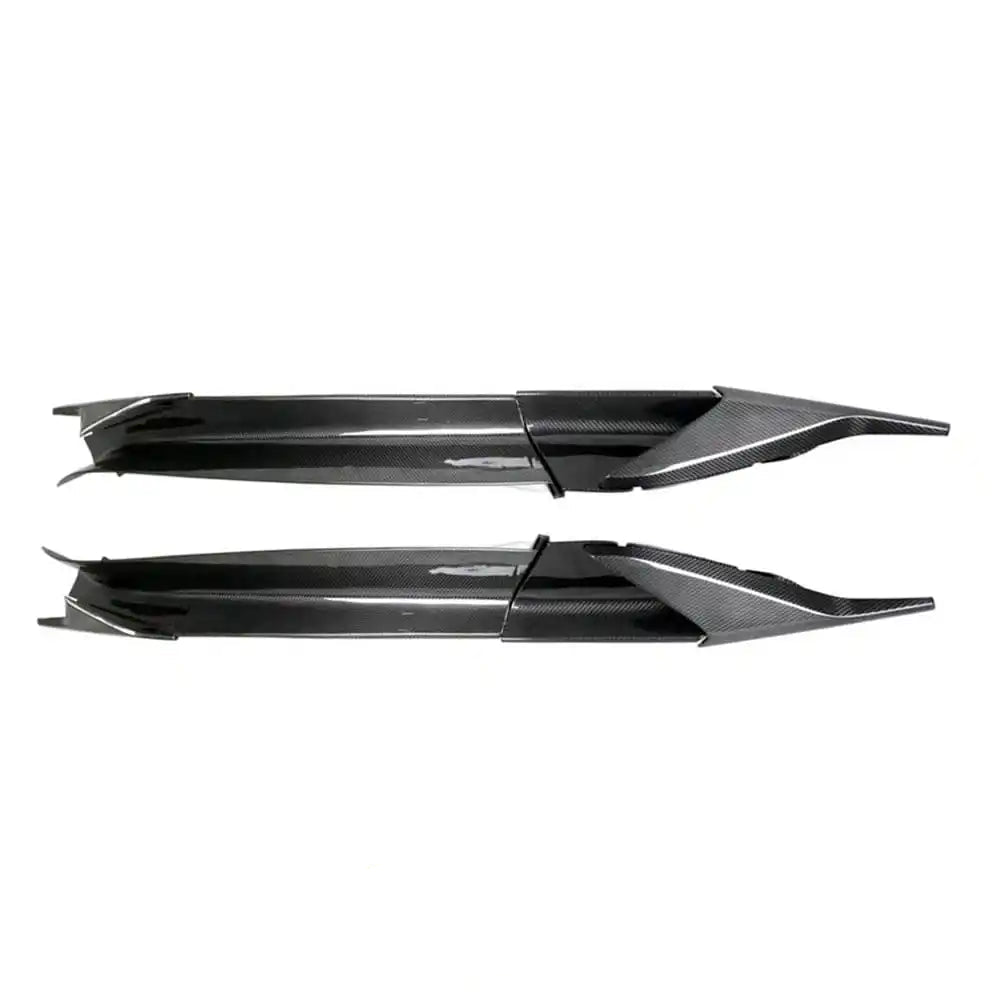 Dry Carbon Fiber D Style Side Skirts - Maserati MC20 2020 to 2023