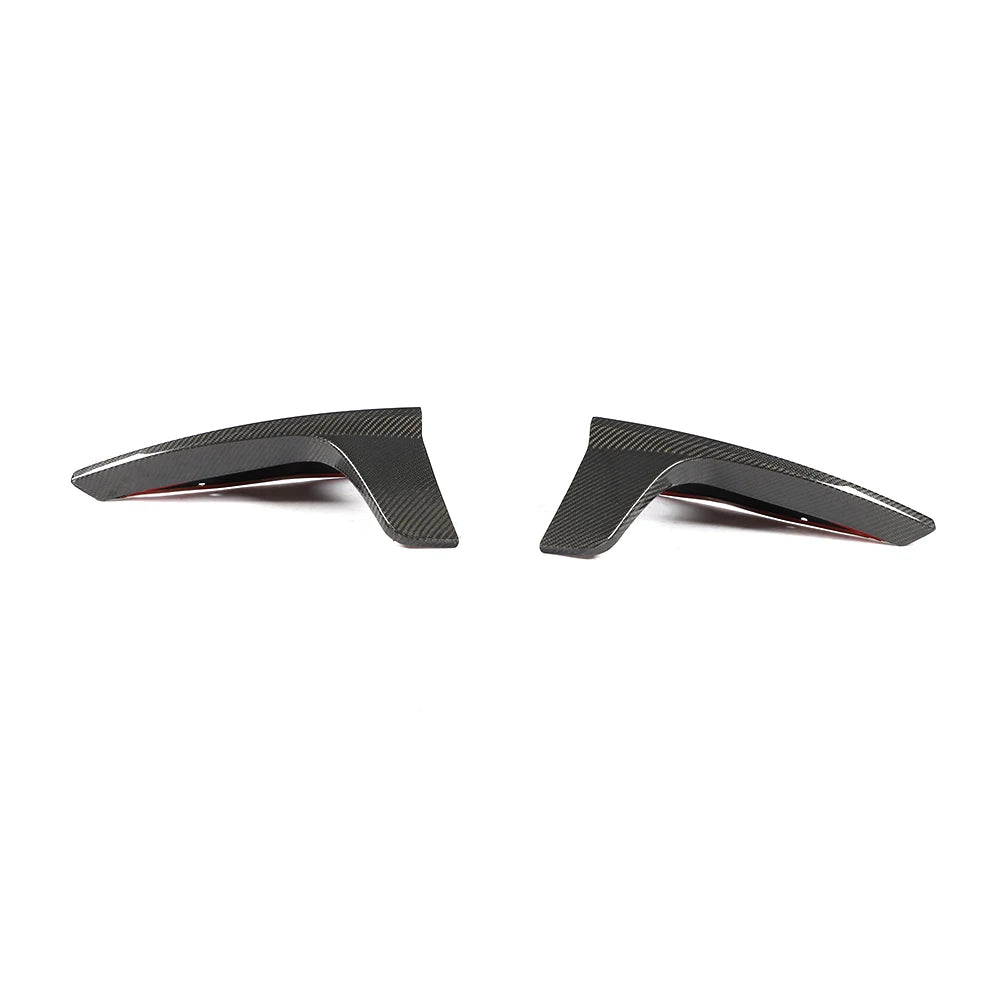 Carbon Fiber Car Rear Diffuser Side Splitters for Tesla Model 3