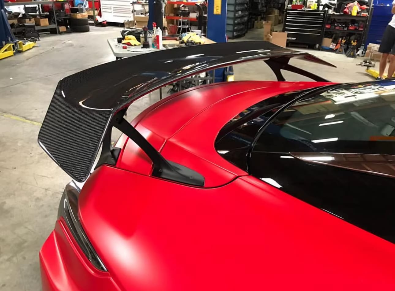 Carbon Fiber V Style Rear Spoiler Wing - Lexus LC500 LC500H