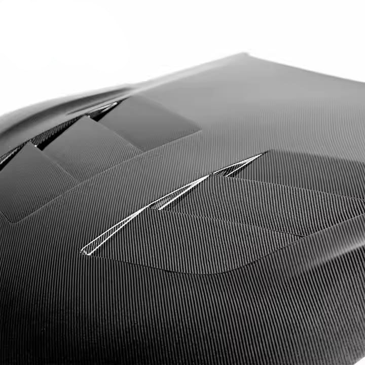 TSII Style Vented Carbon Fiber Hood V2 - Toyota Supra A90/A91