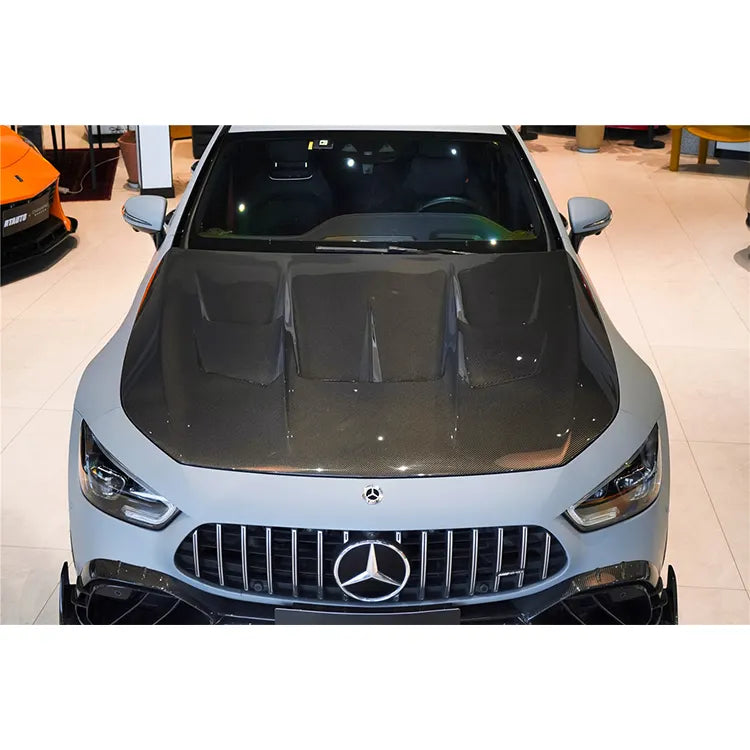 Carbon Fiber Vented Hood bonnet V2  - Mercedes-Benz AMG GT43 GT50 GT53 GT63 GT