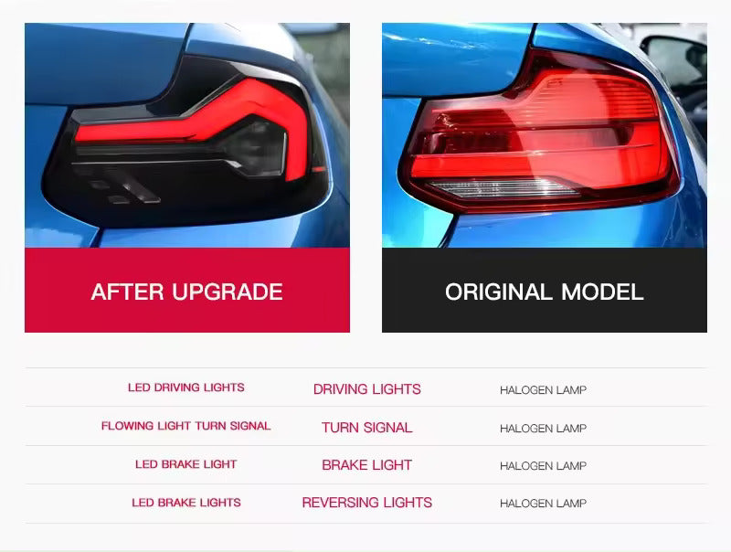 G Style Sequential Taillights - BMW F87 M2 & F22 2 Series