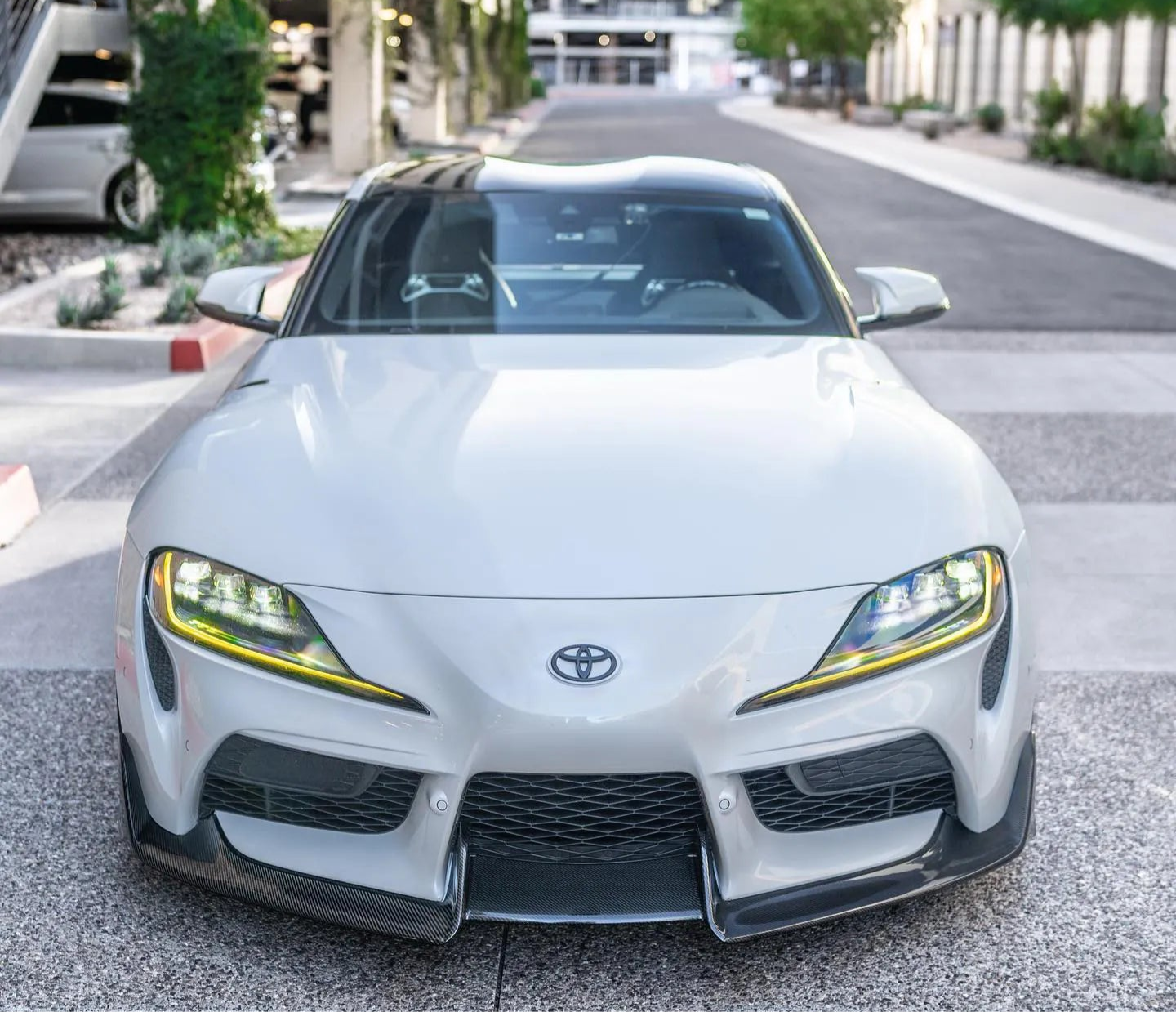 AD Style Carbon Fiber Front Lip - Toyota Supra A90 A91 Mk5