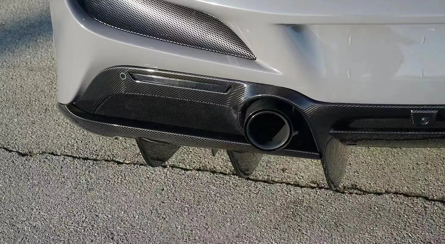 N Style Carbon Fiber Rear Diffuser - Ferrari F8 Tributo