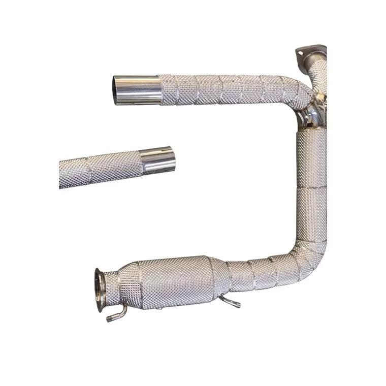 Performance High Flow Catless Exhaust Downpipes W/ Heatshield - Porsche Cayman 718 2.0T 2016-2018