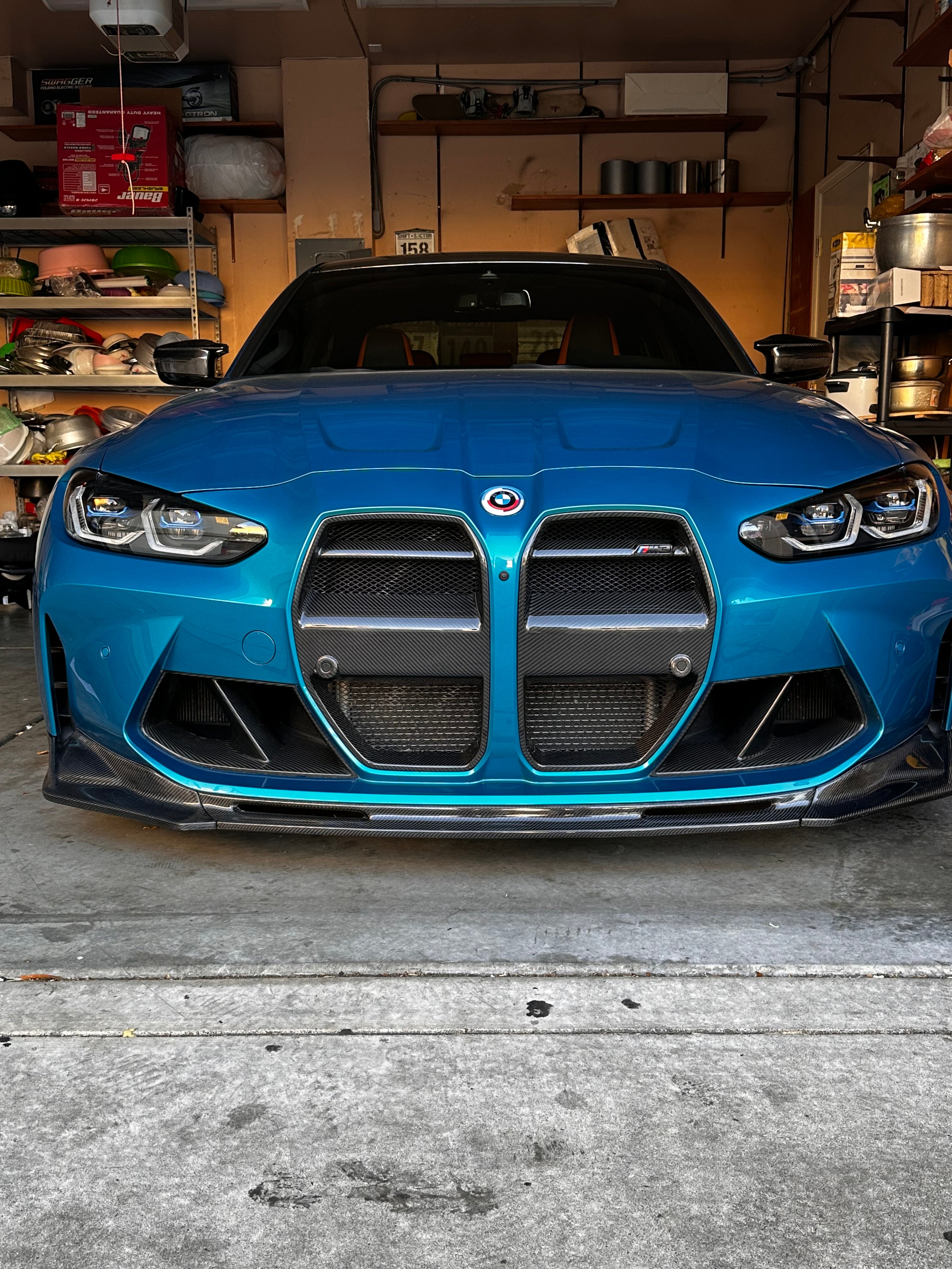 V Style Carbon Fiber Front Lip - BMW G80 M3 & G82 / G83 M4