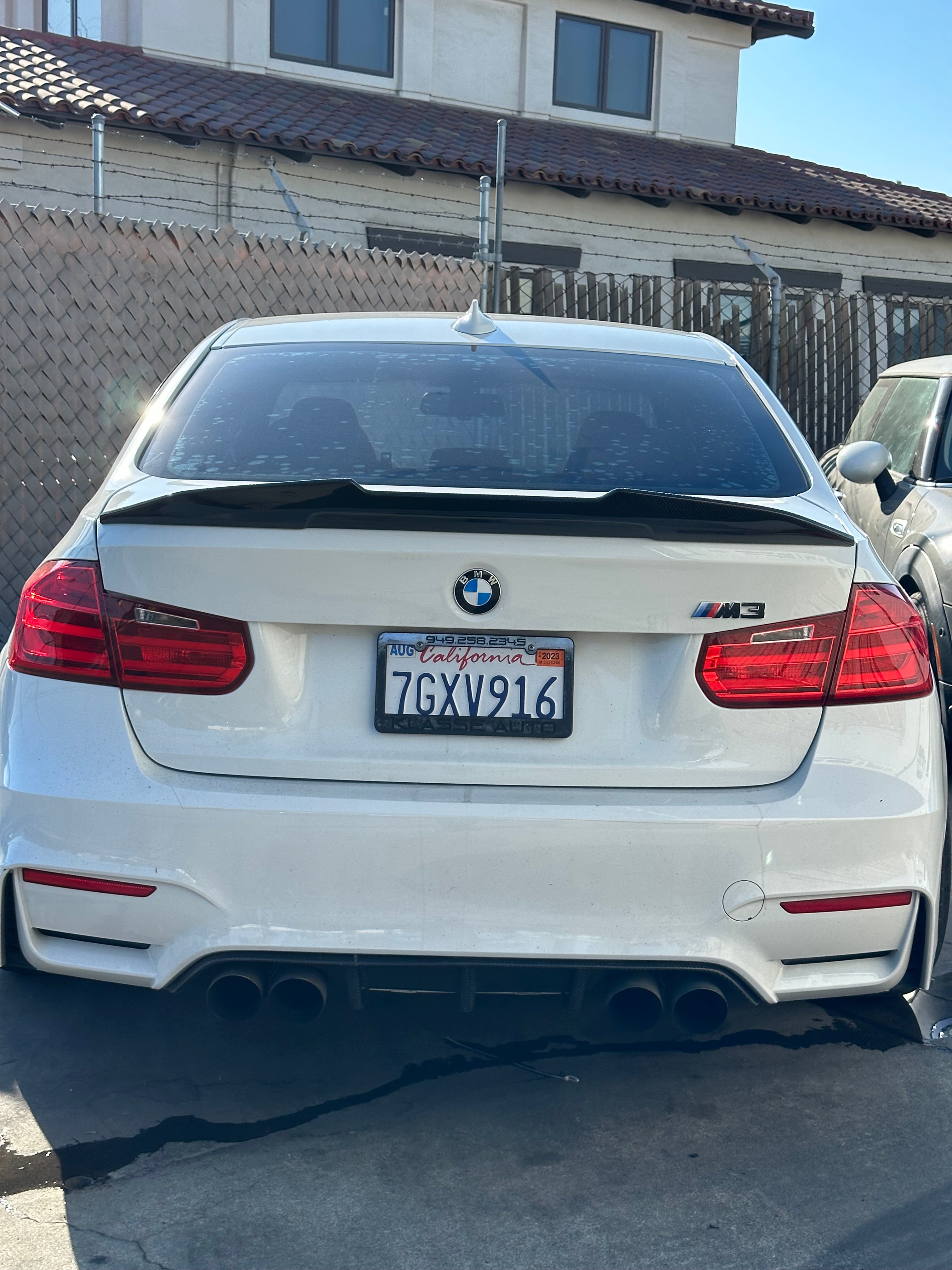 PSM High Kick Carbon Fiber Trunk Spoiler - BMW F80 M3 & F30 3 Series