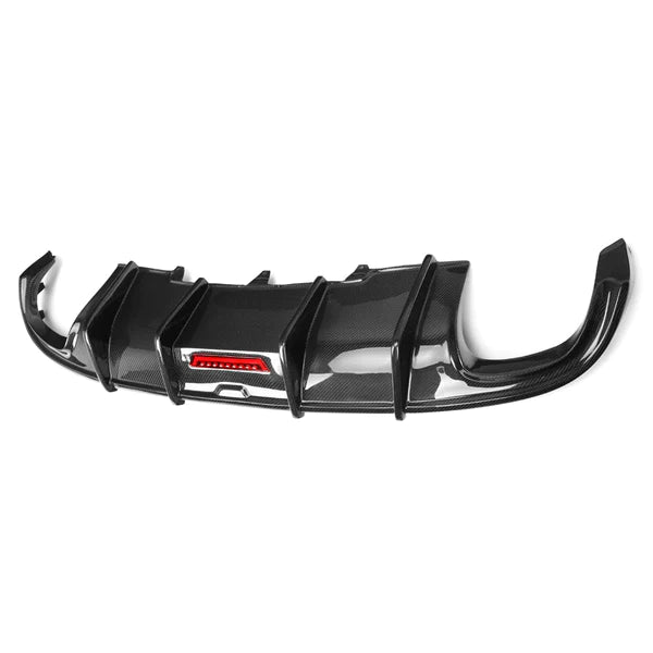 KB Style Carbon Fiber Rear Diffuser - Audi B8 A4 S Line