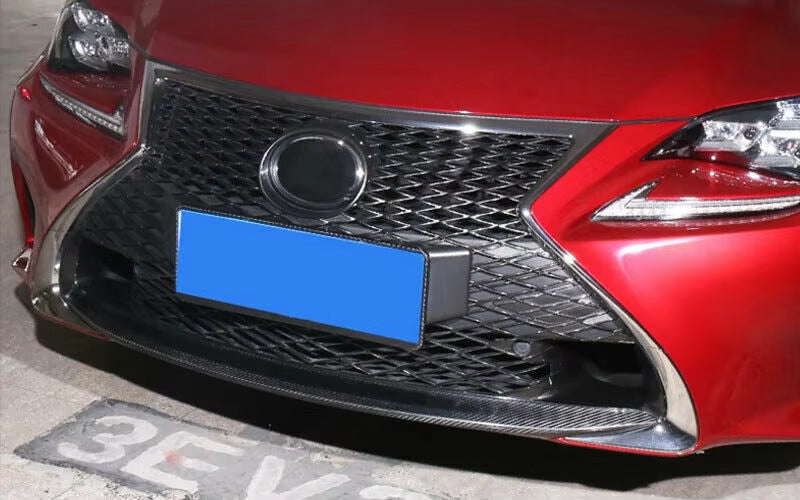 Carbon Fiber Front Lip Cover -  Lexus RC200 RC200t RC300 RC350 F-Sport