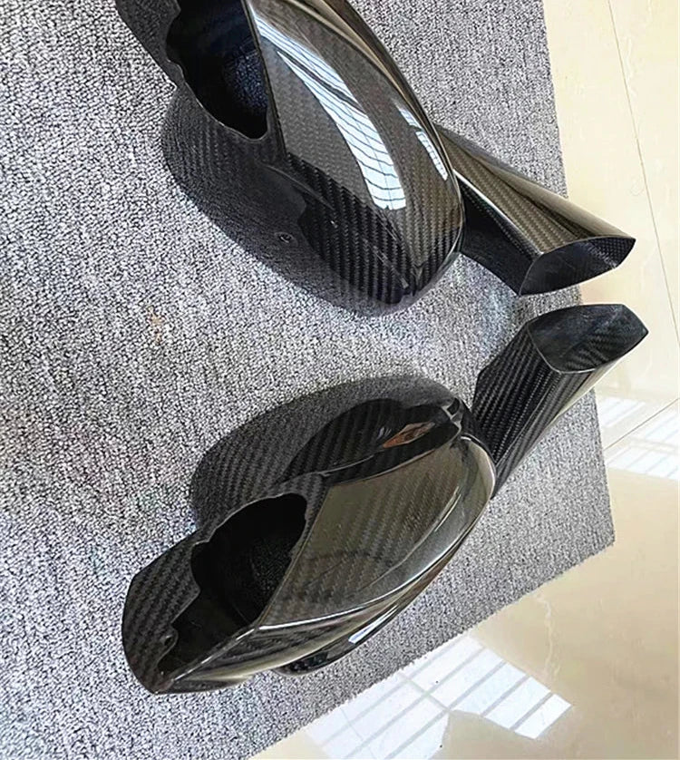 C Style Carbon Fiber Side Mirror Caps -  Ferrari 488 GTB Spider