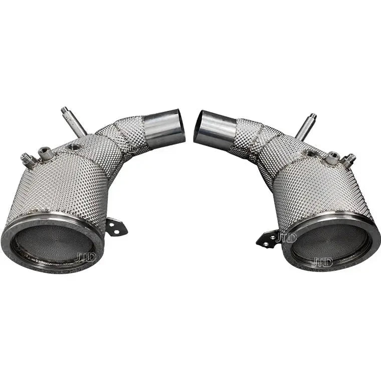 Performance DownPipe w/ heatshield (SS304)-  Porsche 911 992 Carrera / Carrera Turbo S 3.0T 3.8T