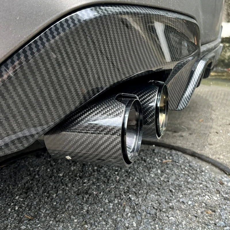 MP Style Carbon Fiber Dual Exhaust Tip Conversion - BMW B58 G20/G21/G22/G42 M40i