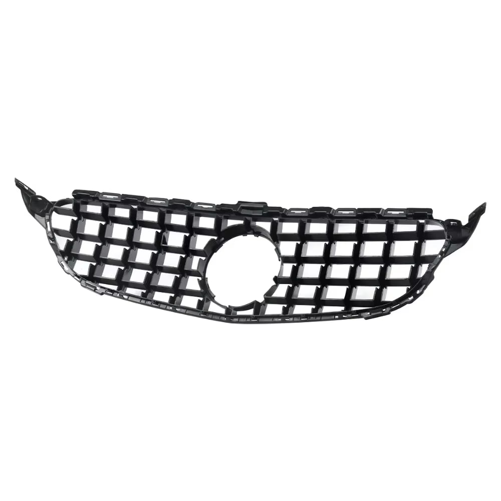 Gloss Black C63 AMG Style Front Grille - 2019-2021 Mercedes Benz C-Class W205