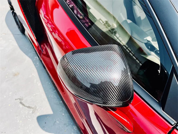 Dry Carbon Fiber Mirror Caps - McLaren GT