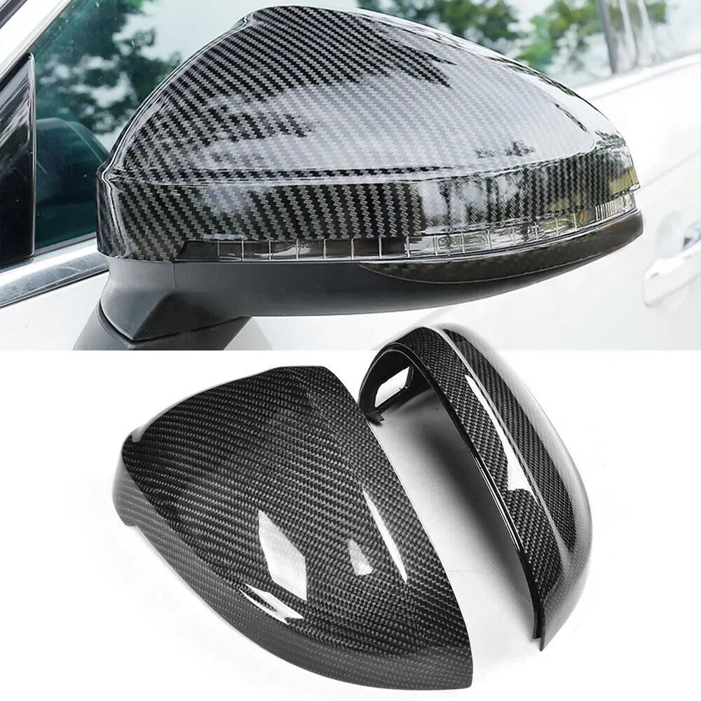 OEM Style Carbon Fiber Mirror Caps Replacement -Audi RS5 / S5 / A4 / S4 / & A5